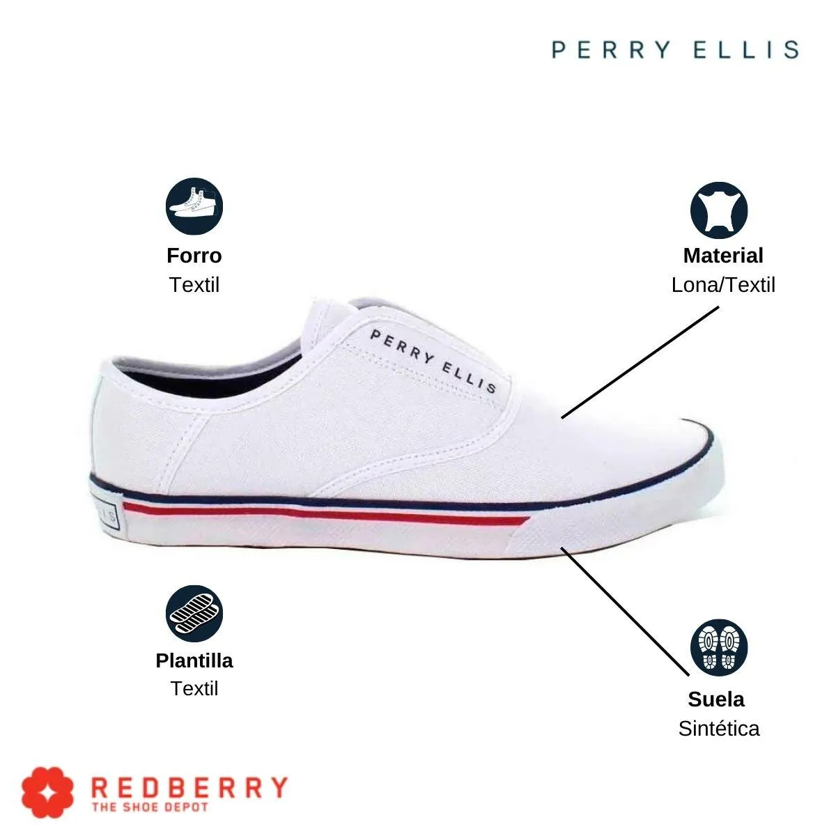 Tenis Perry Ellis Hombre Casual 5493