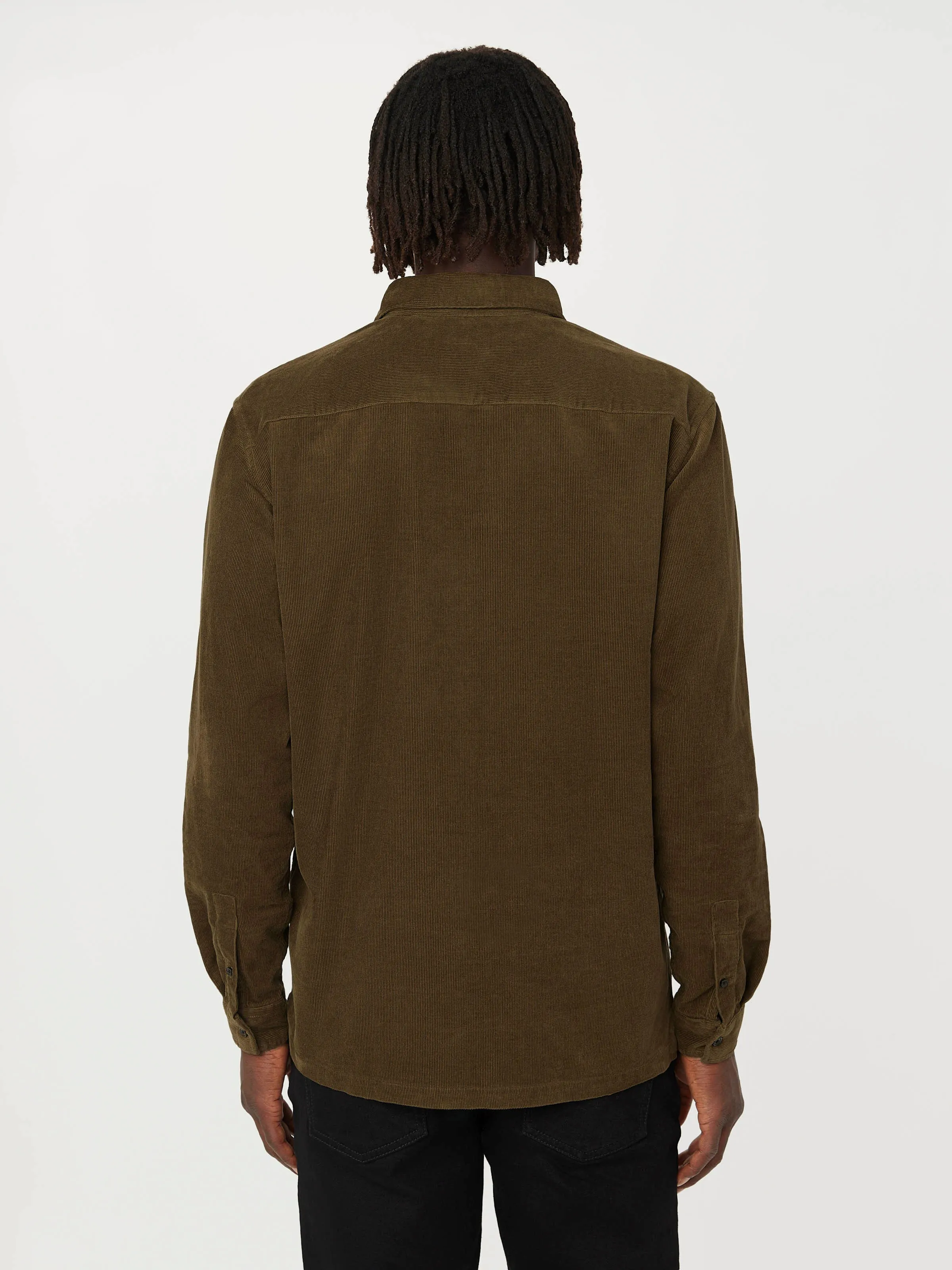 The Fine Corduroy Shirt in Tuscany Green