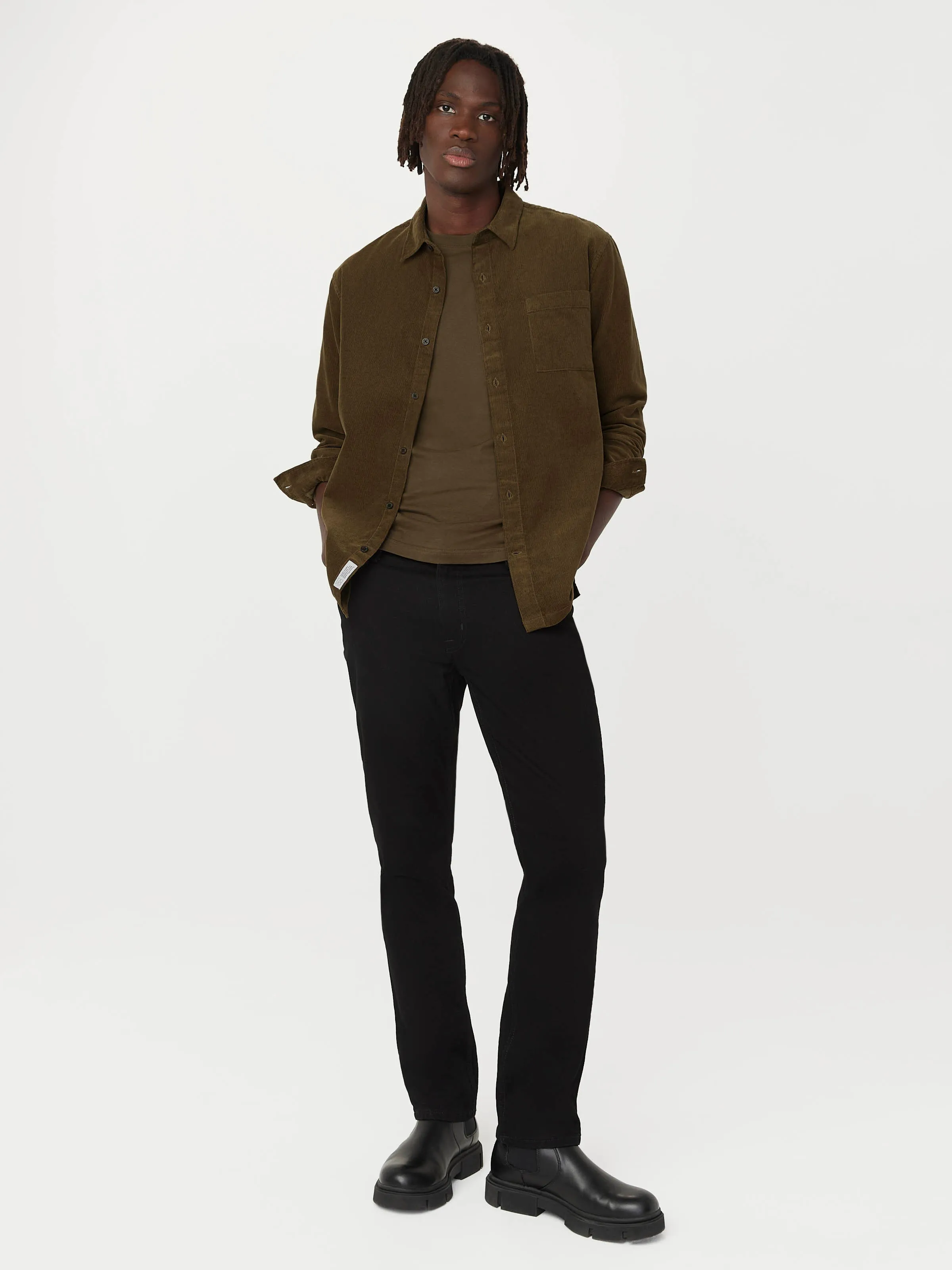 The Fine Corduroy Shirt in Tuscany Green