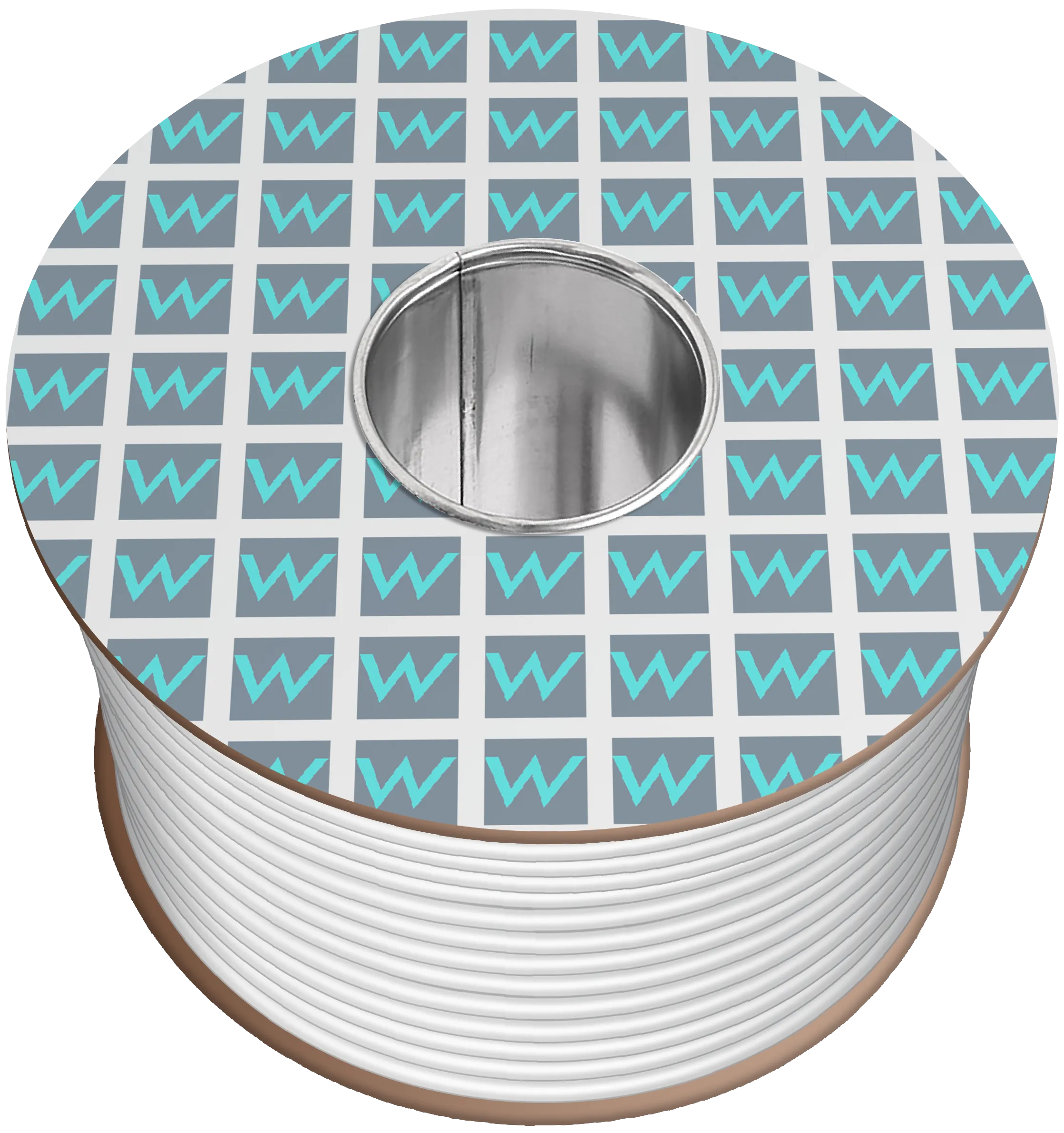 Time 2183Y 3 Core Round Flexible 0.5mm White Cable - 50M
