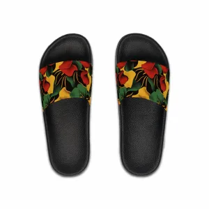 Tropical Floral Slide Sandals for Men Summer Slippers Beach Footwear Relaxation Shoes Gift for Him