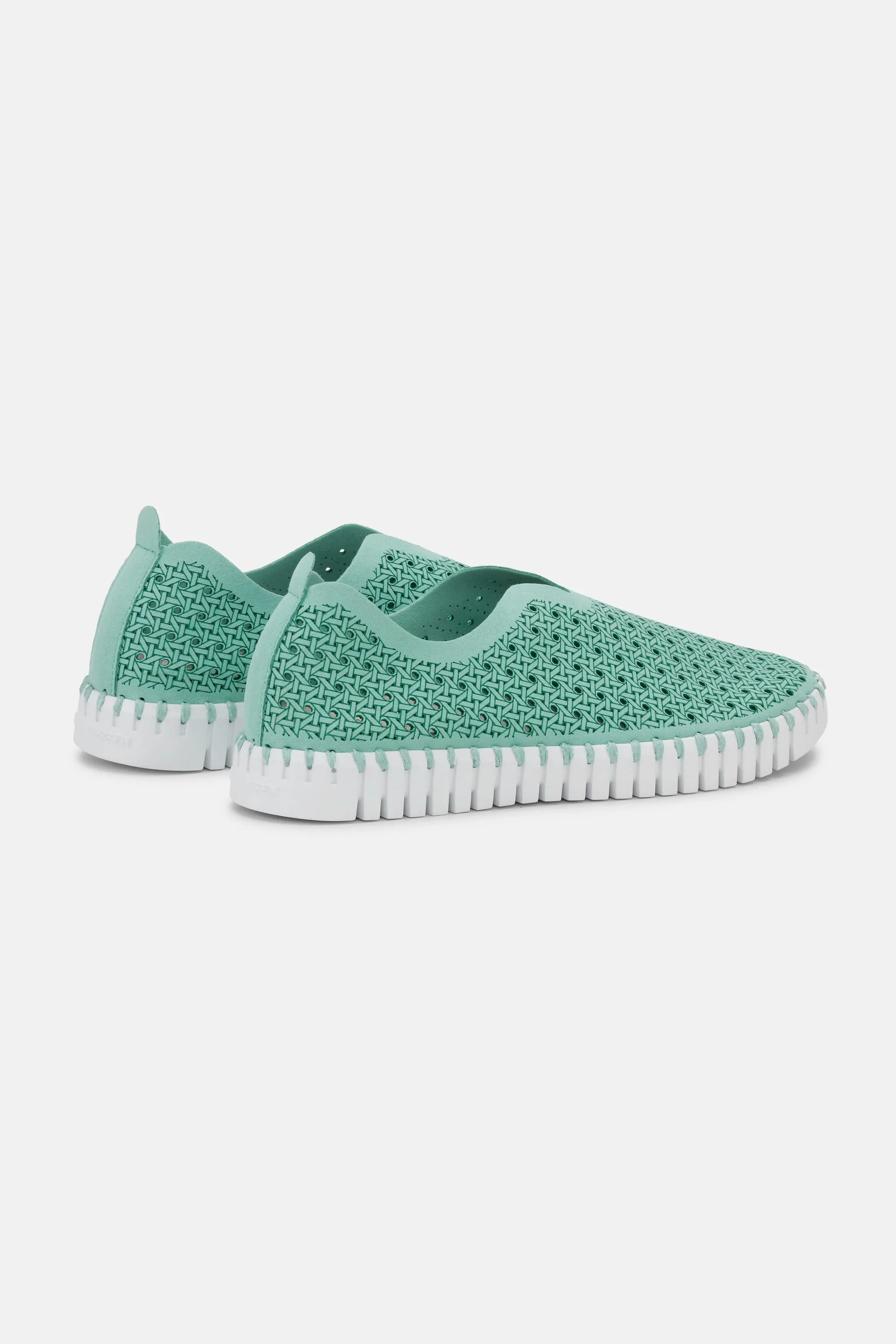 Tulip Slipper - Aqua Sky White