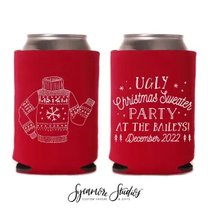Ugly Christmas Sweater - Holiday Can Cooler #3R