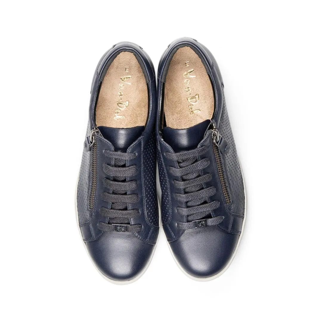 Van Dal 2849 Detroit Casual Sneakers -  Midnight Leather/Perforated