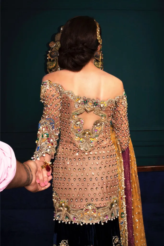 Velvet Pakistani Bridal Dresses for Wedding Wear #BN998