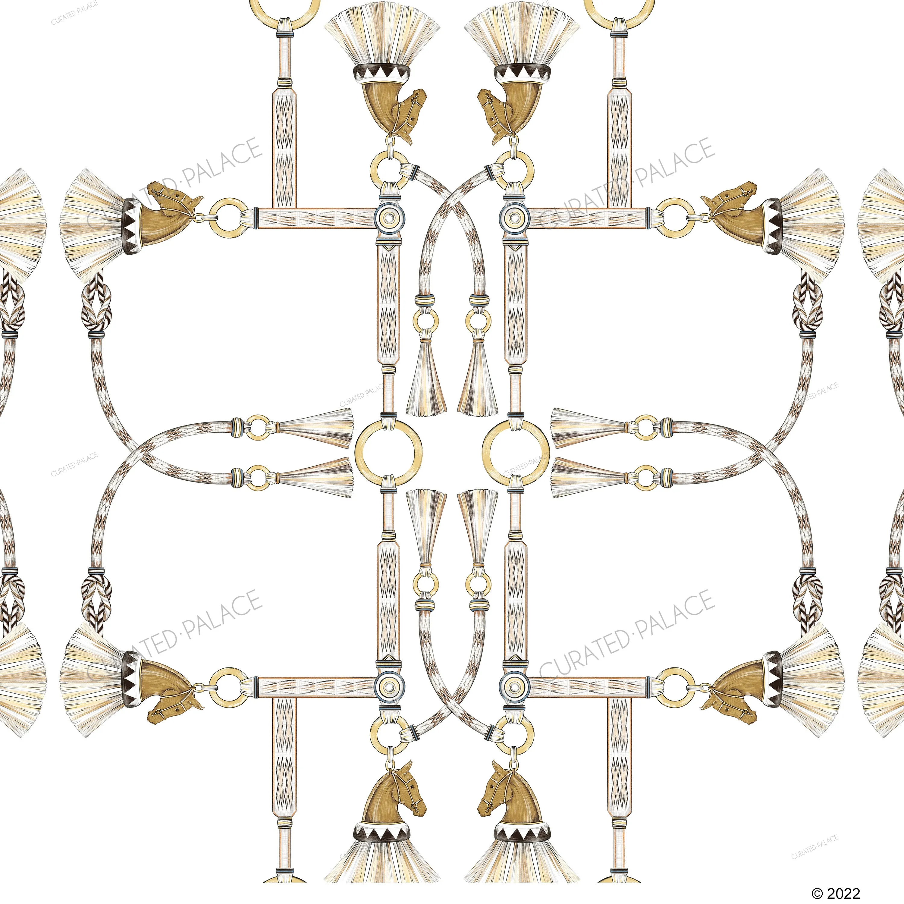 VINTAGE BRIDLES // POUF
