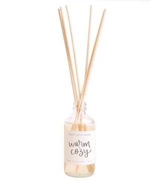 Warm and Cozy Reed Diffuser | Amber or White