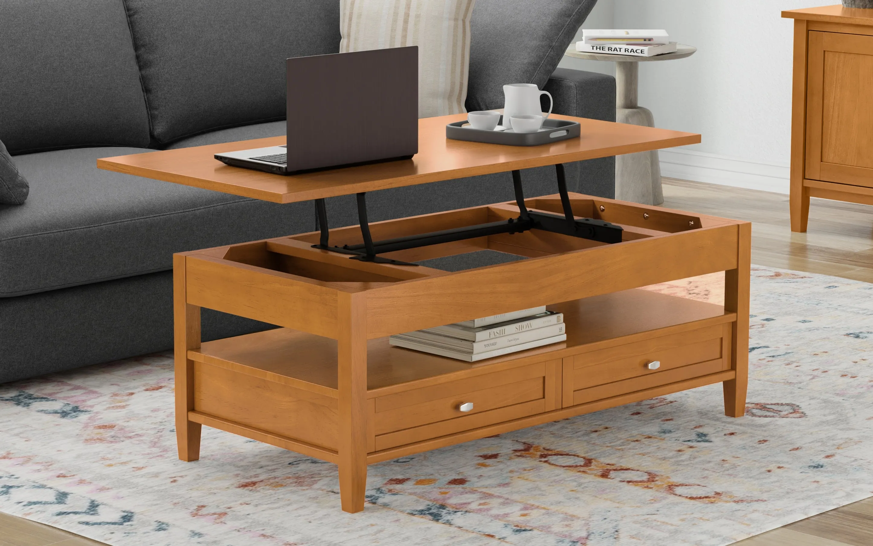 Warm Shaker Lift Top Coffee Table