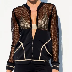 WARRIOR SPIRIT - Fishnet Bomber Jacket