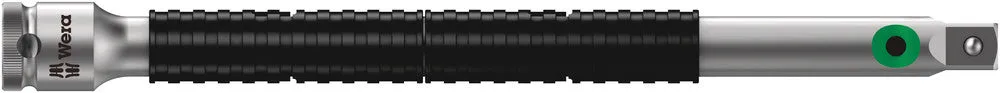 Wera 05003531001 8796 LA Zyklop "flexible-lock" extension with free-turning sleeve, long, 1/4", 1/4" x 150 mm