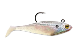 WildEye® Swim Shad 4" Pearl 7/16 oz