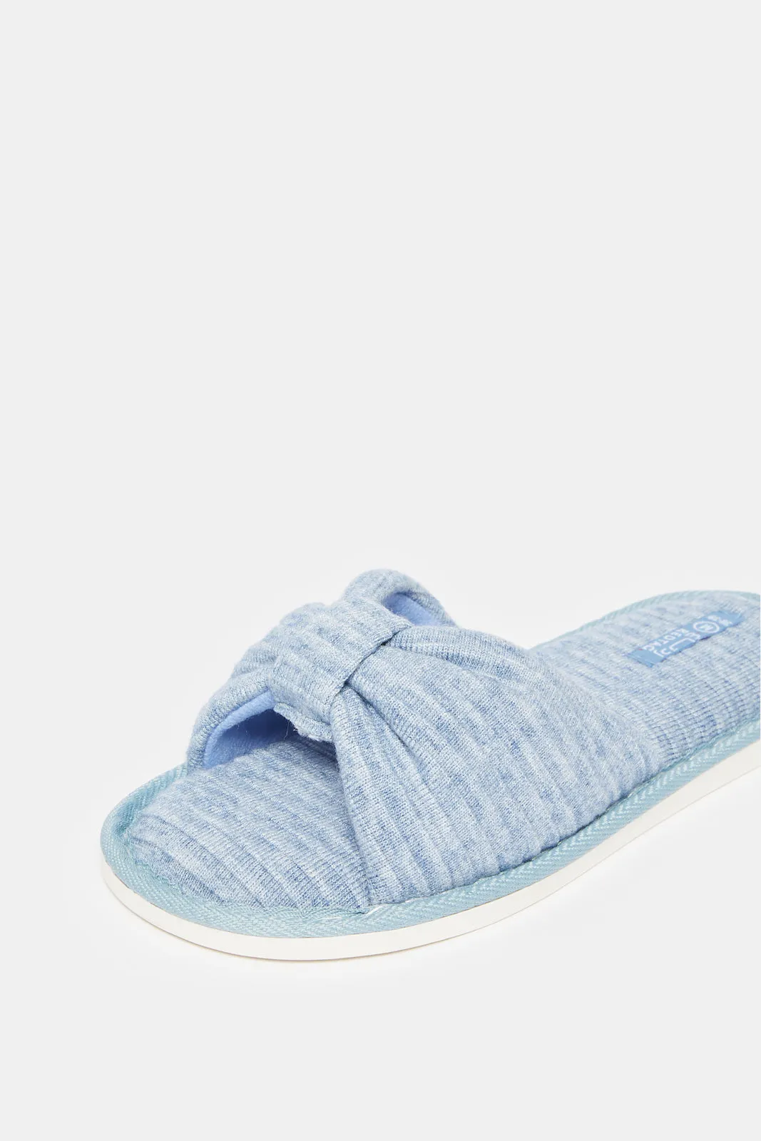 Women Blue Embellished Slipper