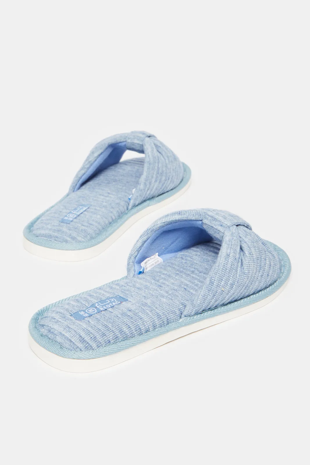 Women Blue Embellished Slipper