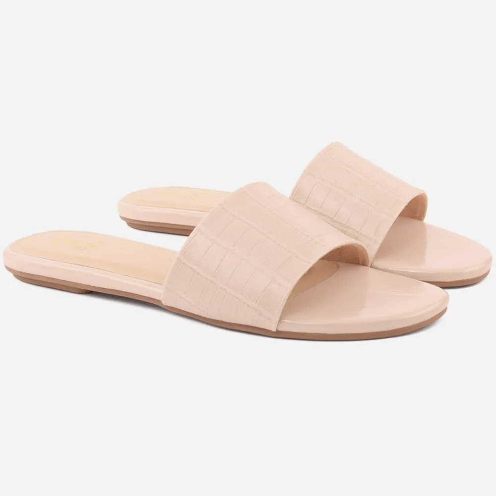 Women "LILY" Matt Slip On Slippers