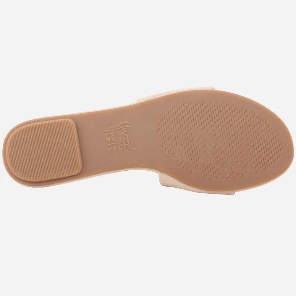 Women "LILY" Matt Slip On Slippers