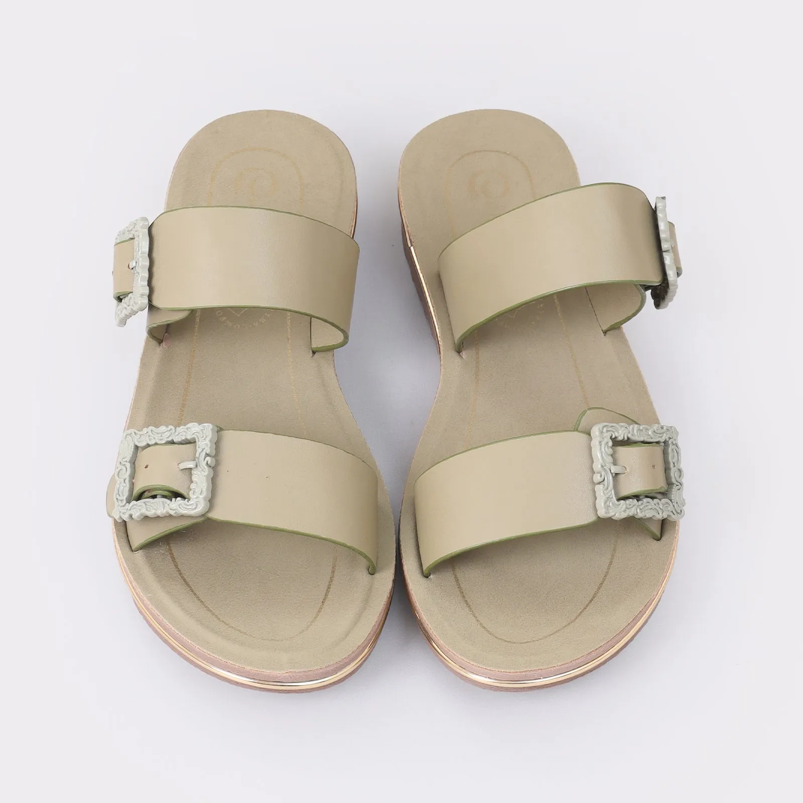 Women's Buckled Slippers