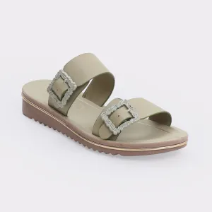 Women's Buckled Slippers