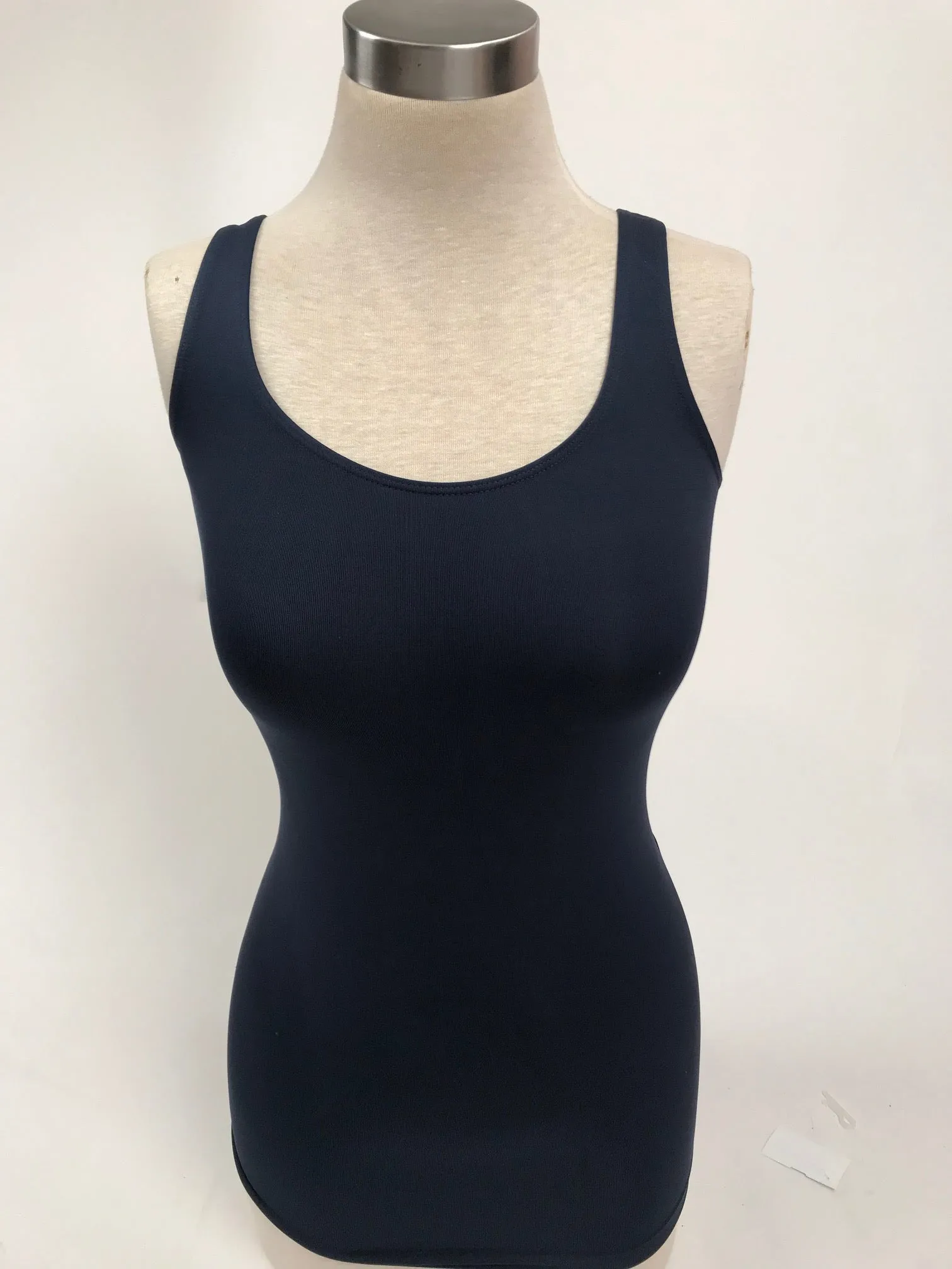 Women's Sugar Lips | Seamless Scoop Neck Tank Top | Navy
