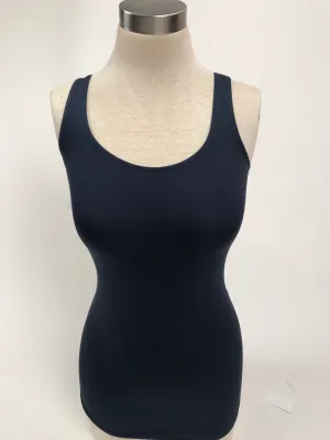 Women's Sugar Lips | Seamless Scoop Neck Tank Top | Navy