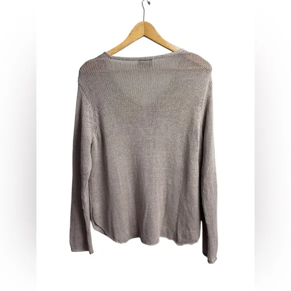 Wooden Ships Women's Tan Sweater - &quot;Rise 'n Wine&quot; L/ XL Excellent