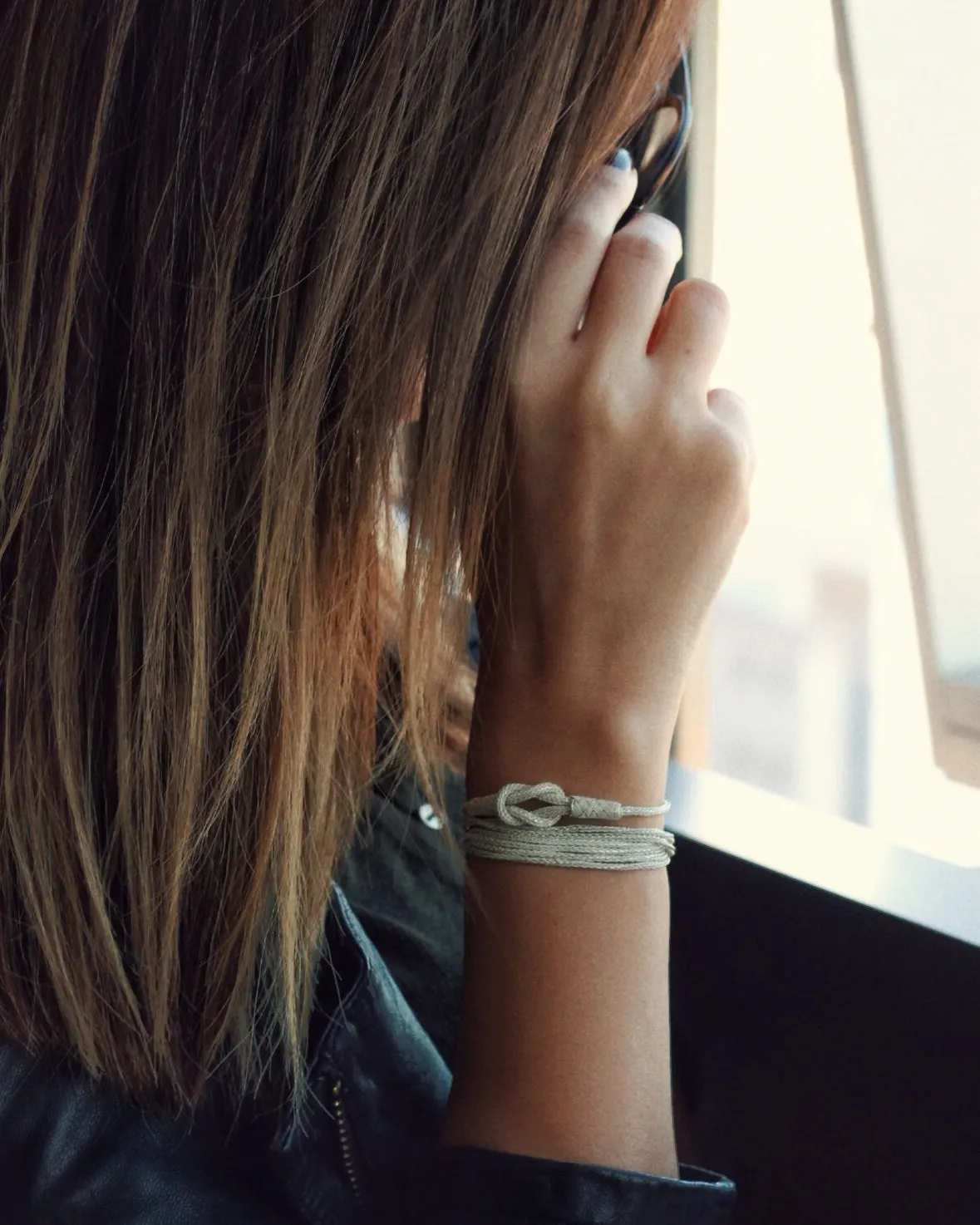 Woven Silver Knot Bracelet