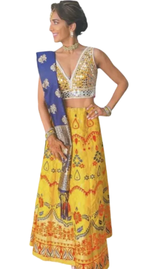 Yellow Banarasi Lehenga: Sample Sale