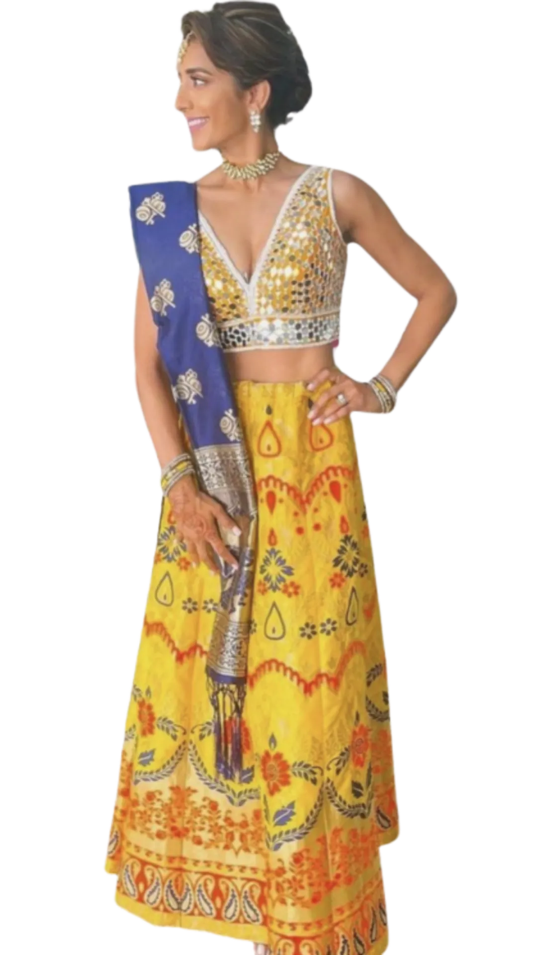 Yellow Banarasi Lehenga: Sample Sale