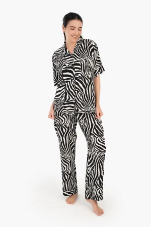 Zebra Print Pyjama Set